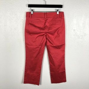 J. Crew Pants - J Crew Sz 4 Crop Pants Pink City Fit Cotton Blend J. Crew Pants - J Crew Sz 4 Crop Pants Pink City Fit Cotton Blend